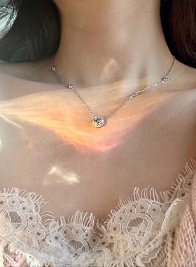 星星满钻项链送女友礼物