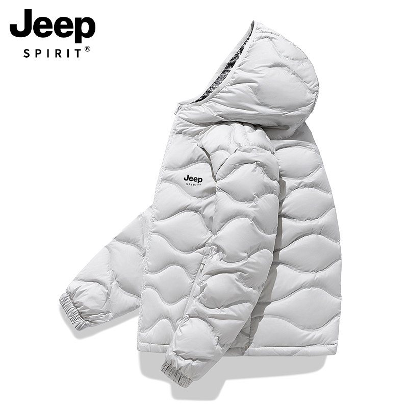 JEEP轻薄羽绒服男女2025冬季新款中老年妈妈小个子连帽保暖外套,淘宝优惠券,粉丝福利购,淘宝优惠卷
