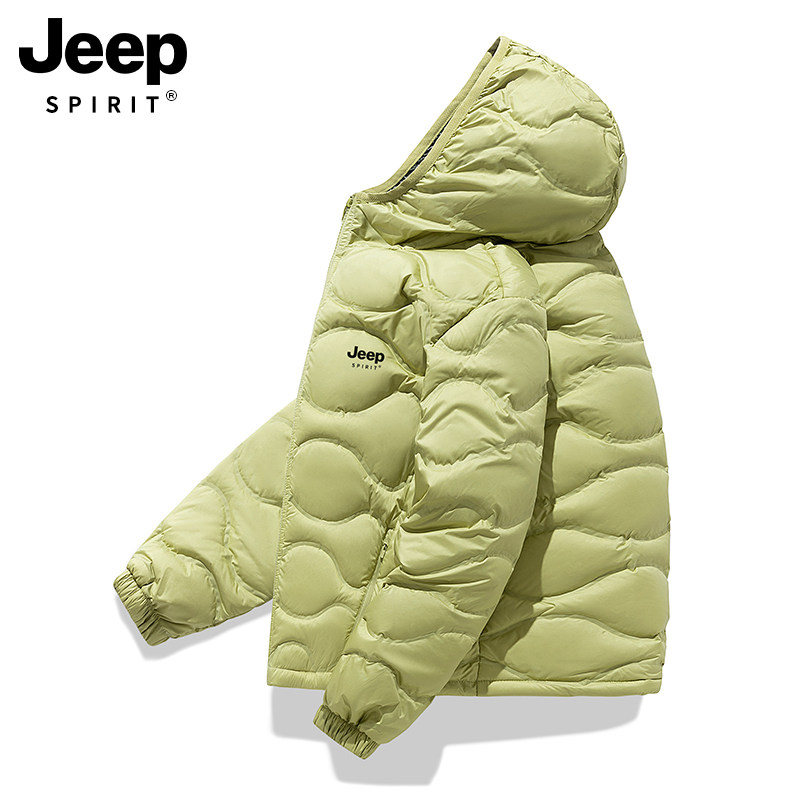 JEEP轻薄羽绒服男女2025冬季新款中老年妈妈小个子连帽保暖外套,淘宝优惠券,粉丝福利购,淘宝优惠卷