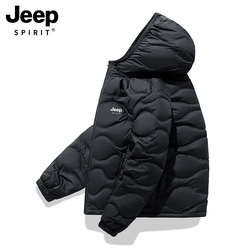 JEEP轻薄羽绒服男女2025冬季新款中老年妈妈小个子连帽保暖外套,淘宝优惠券,粉丝福利购,淘宝优惠卷