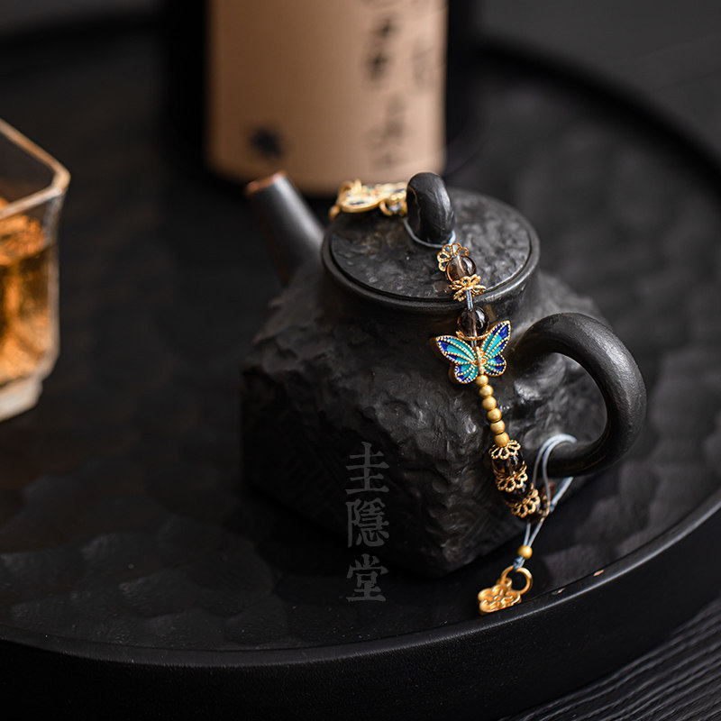 圭隐堂手工壶绳盖碗茶壶提溜吊坠小挂件家用功夫茶具装饰品配饰,淘宝优惠券,粉丝福利购,淘宝优惠卷