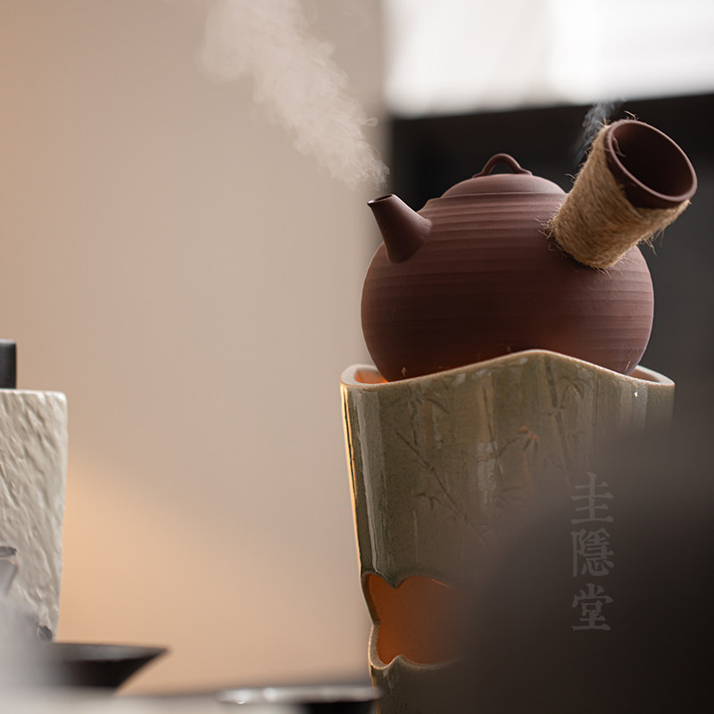 圭隐堂漳州窑手工陶瓷家用复古炭炉围炉煮茶炉陶炉风炉煮茶壶套装,淘宝优惠券,粉丝福利购,淘宝优惠卷