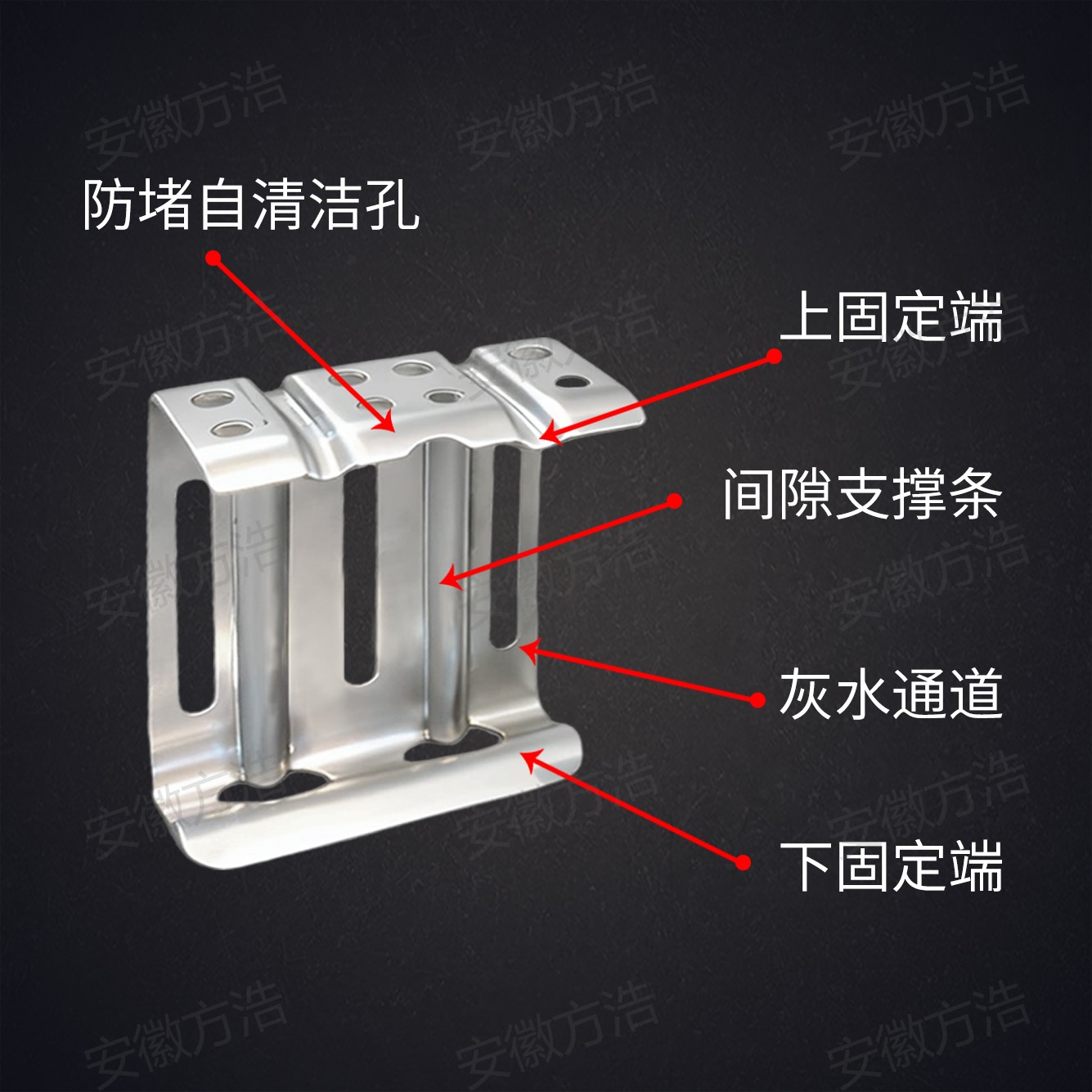 304不锈钢光伏导水夹卡扣导流器导泥夹太阳能光伏卡扣导流槽国标 - 图1