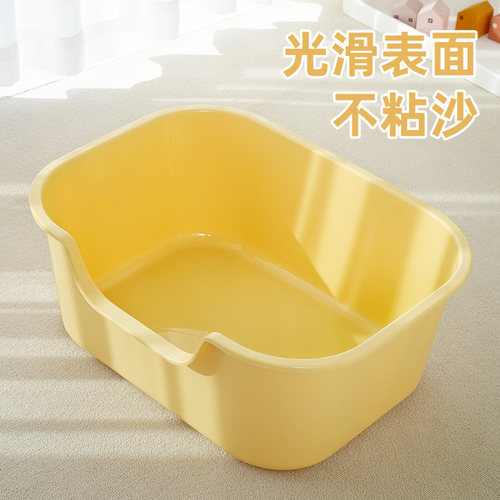 猫砂盆超大号半封闭式猫厕所防外溅防带砂隔臭猫咪屎盆幼猫咪用品 - 图0