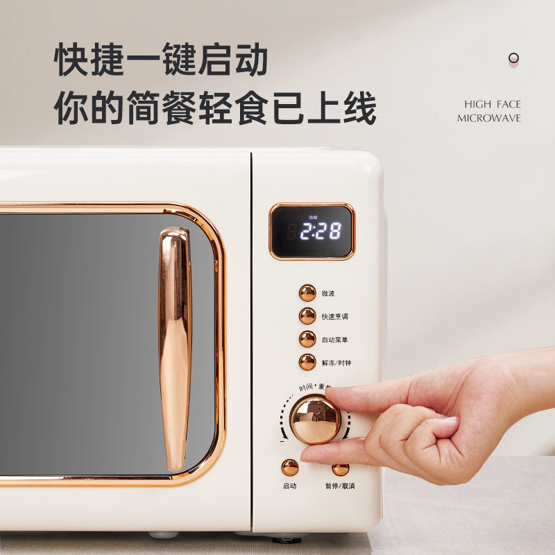 法国施耐德复古家用小型烤箱微波炉 SCHNEIDER花非尔微波炉