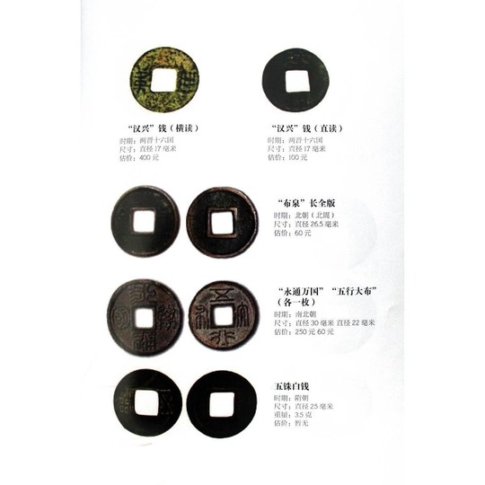 中国古钱图录 施树禄著中国各代北宋铜钱铜元版式收藏图录图谱金银钱币纸币古玩中国古钱铜元鉴赏收藏图册图书书籍