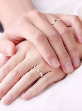 从爱之名莫比乌斯环情侣戒指