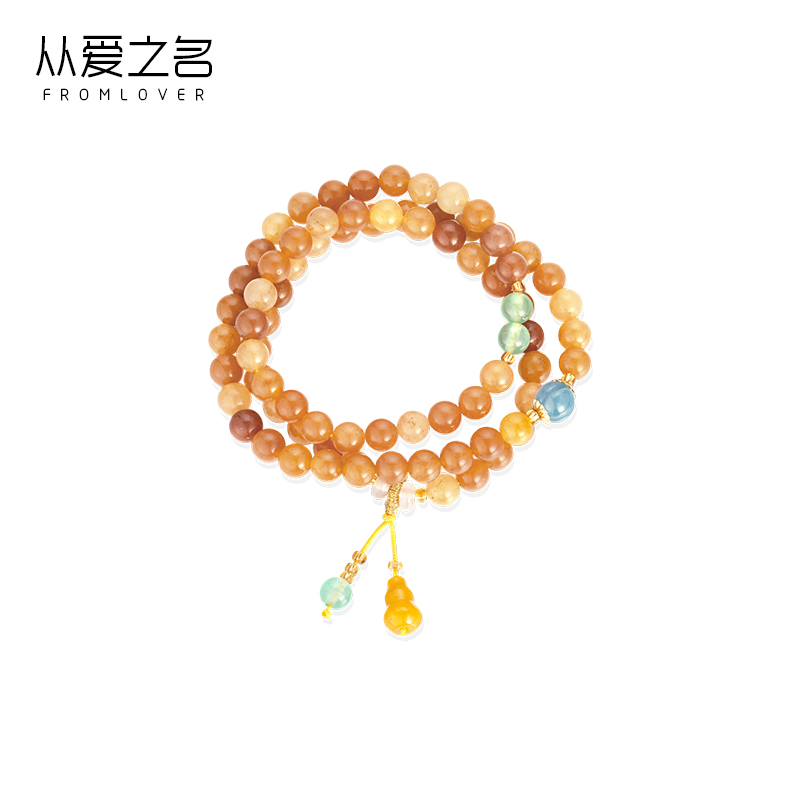 从爱之名冰橙葫芦手串女2025年新款轻奢小众精致天然石少女手链 - 图3