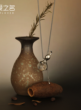 从爱之名水晶葫芦项链女