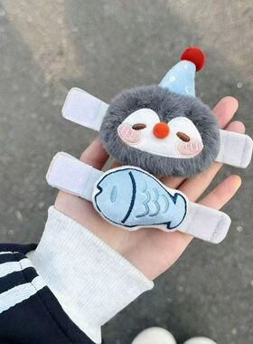 原创爆款企鹅与鱼书包小挂件