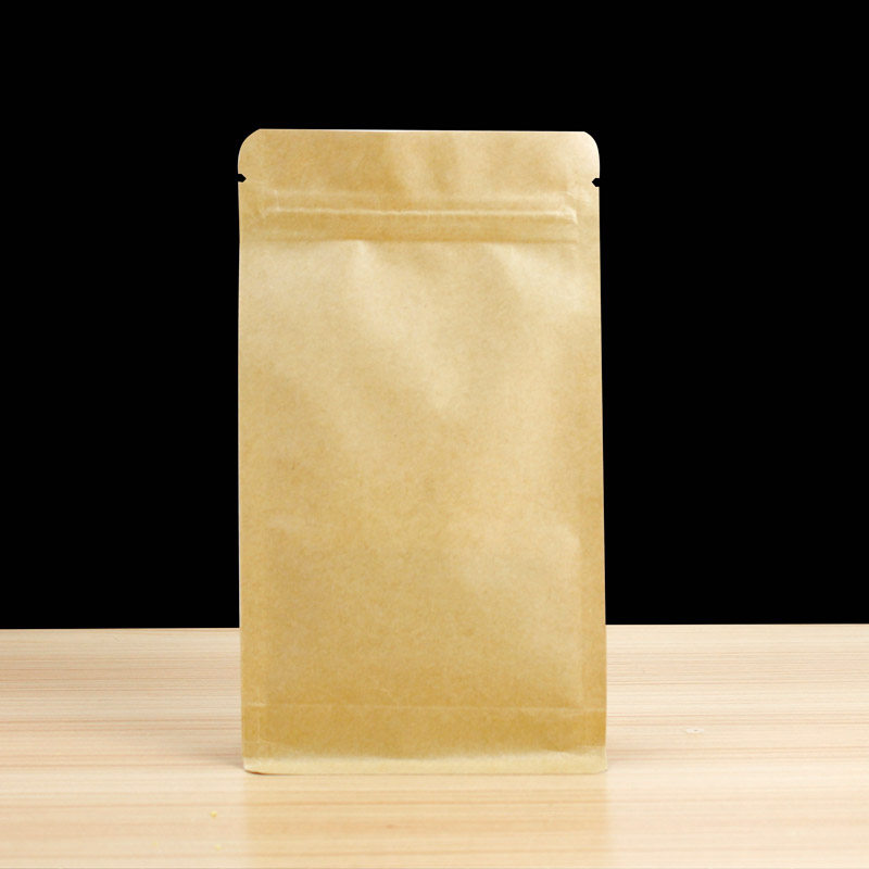 手提宽口八边封牛皮纸自封袋干果茶叶食品级拉链袋猫粮狗粮包装袋,淘宝优惠券,粉丝福利购,淘宝优惠卷