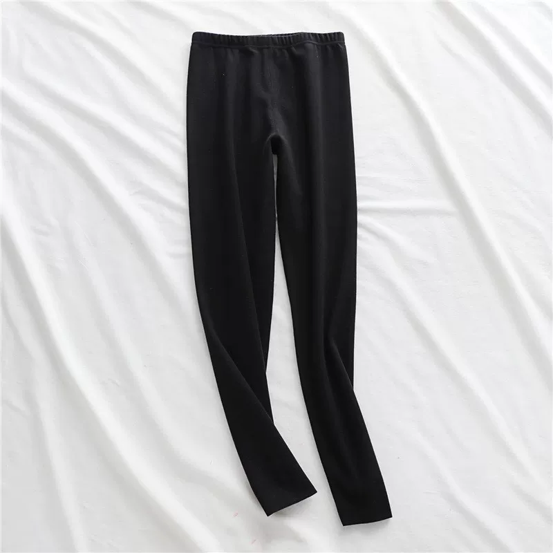 Бархатные тёплые демисезонные л leggings, брюки, (Физическое), высокая талия