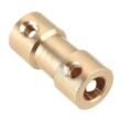黄铜联轴器 2/3/4/5/6mm电机马达轴变径加长 连接器 转接头 套筒