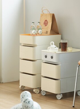 速发简意创约可爱床头柜家用卧室床边柜可移动实用收纳柜装饰摆件