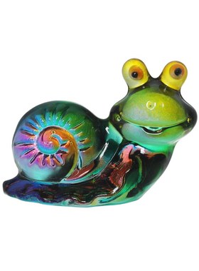 速发水晶品牛摆件可爱创意家居客厅办公室日饰蜗玩具孩子朋友生装