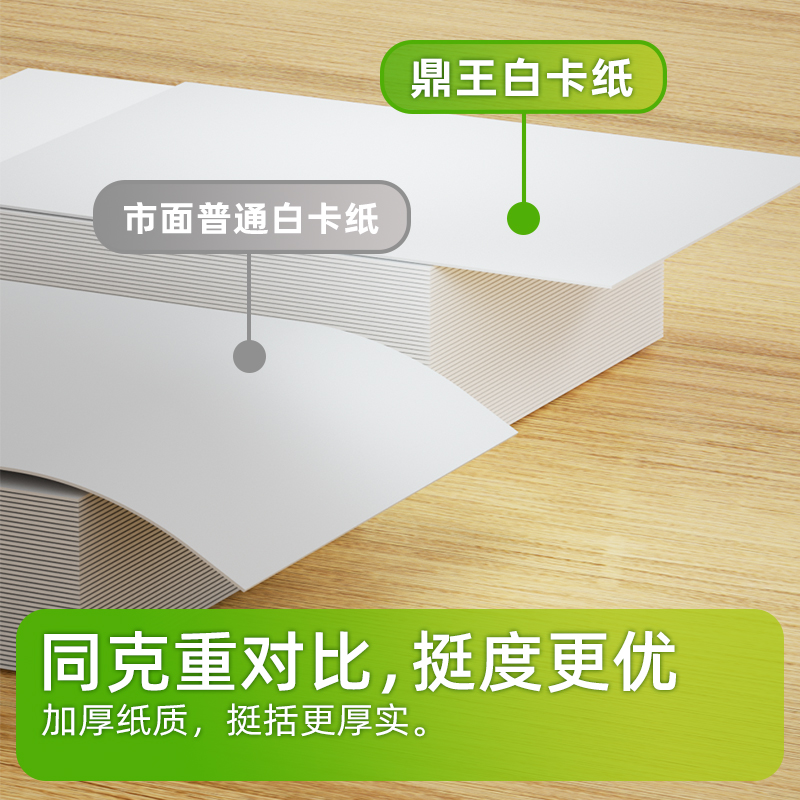 荷兰白卡纸8k白色4K儿童手抄报学生美术专用纸A4加厚硬卡纸手工A3马克笔绘画纸4开8开名片纸200g250g300g400g - 图1
