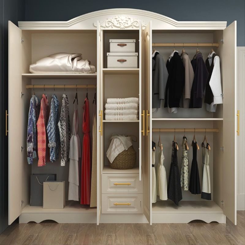 。欧式衣柜家用卧室经济型简约现代小户型出租房拼装柜子对开门衣