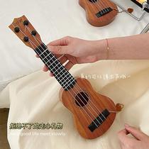 Jukriri Guitar Toy Can Play Small Guitar Mini Musical Instrument Girls Festival Birthday Gift Practical Pendulum