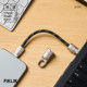 FIKLIK two-in-one lanyard data cable dual USB-C1 portable charging cable PD fast charging mobile phone short-line nylon braid 100W-240W
