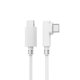 FIKLIK 90 degree elbow dual USB-C fast charging PD60W charging cable - can be equipped with a wireless charger