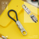 FIKLIK two-in-one lanyard data cable dual USB-C1 portable charging cable PD fast charging mobile phone short-line nylon braid 100W-240W