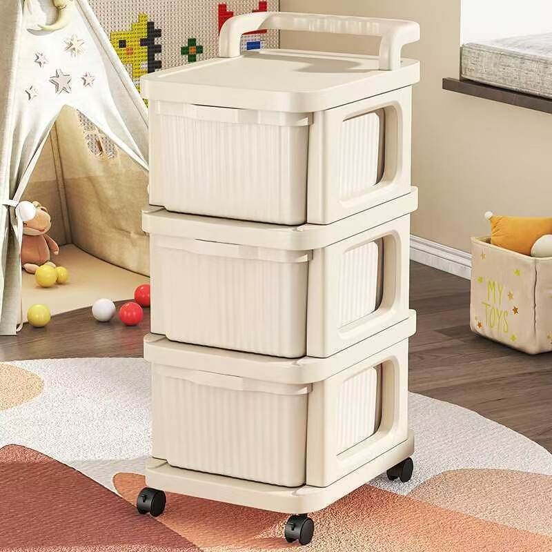 小推车收纳柜零食置物架可移动落地抽屉式婴儿用品收纳架厨房抽拉,淘宝优惠券,粉丝福利购,淘宝优惠卷