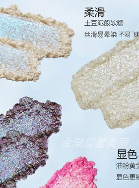 巽菲特变色龙单色眼影爆闪橘色