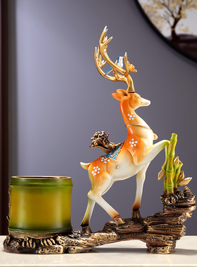 树脂笔收纳中式书房办公摆件