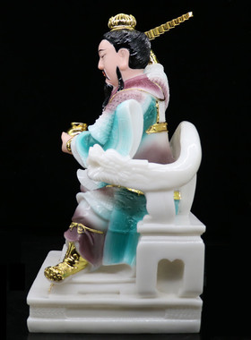 九天应元雷神普华天尊12寸16寸雷祖南极长生大帝家用玉石摆件包邮