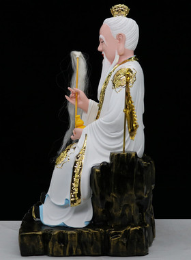 16寸19寸太白金星坐像新款长庚星君李长庚像家用客厅桌面树脂摆件