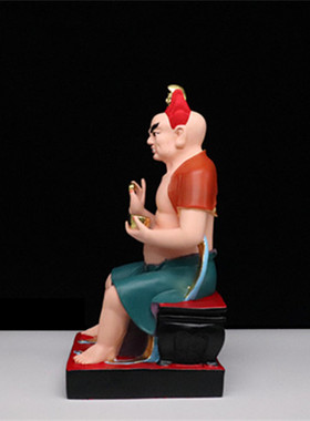 面然大士佛像焦面焰口王羽林普渡公摆件鬼王神像家用供奉树脂摆件