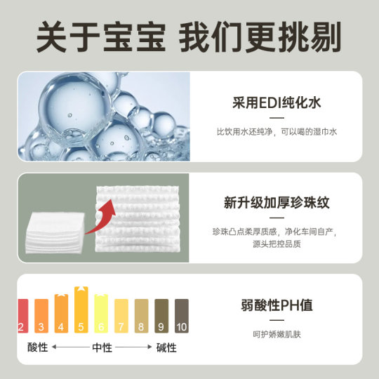 超亚婴儿湿纸巾宝宝手口屁专用家庭实惠大包湿巾80抽1包