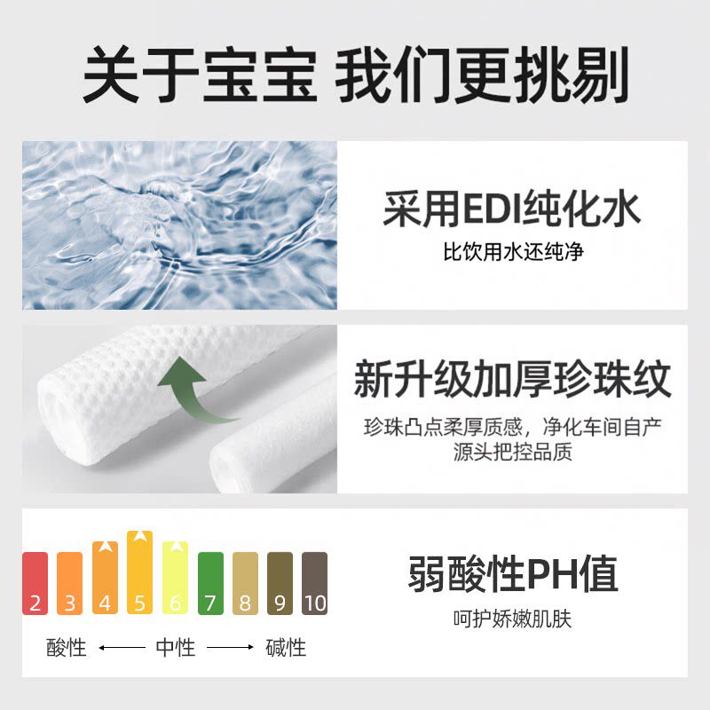 超亚婴儿湿巾手口屁专用新生儿宝宝婴幼儿童湿纸巾家庭实惠大包装