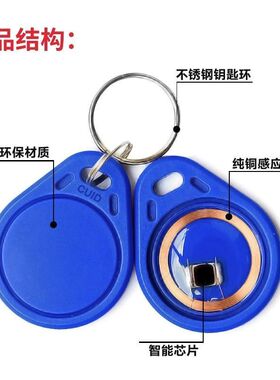 IC空白卡CUID可穿防火墙UID复制卡钥匙扣可反复擦写门禁卡电梯卡