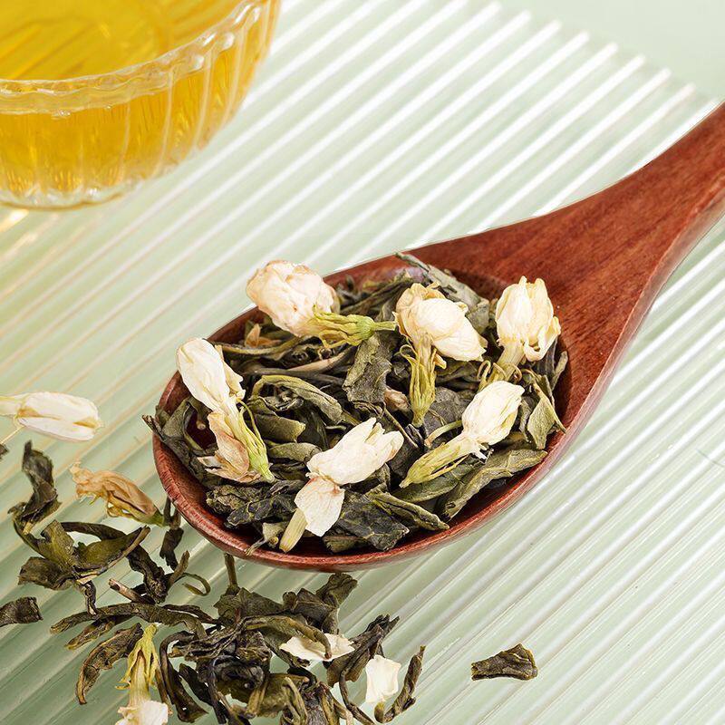 茉莉绿茶茉莉花茶雪芽毛尖茶叶伯牙绝弦奶茶手打柠檬茶饮原料500g - 图2