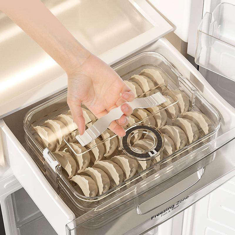 饺子盒多层 冷冻专用速冻馄饨水饺带计时器收纳 大容量冰箱收纳盒,淘宝优惠券,粉丝福利购,淘宝优惠卷
