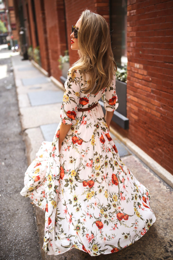 s Boho Floral Maxi Dress Party Evening Summer Beach Sundress - 图1