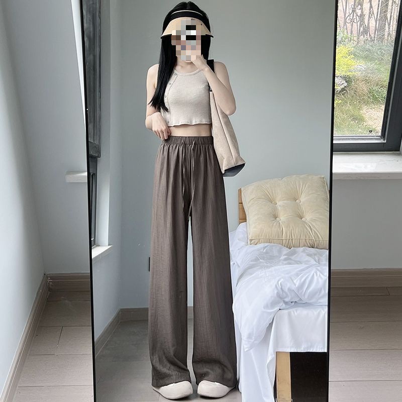 【多个款式】冰丝高腰垂感阔腿裤