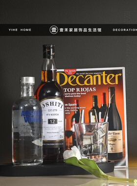 样板间厨房酒柜软装饰品摆件组合