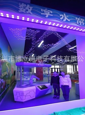 速发直排数码拉线水帘光纤水幕直流式人造雨帘流水景观水景造景室