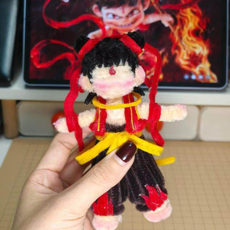 哪吒玩偶魔童扭扭棒手工diy材料敖丙公仔摆件装饰儿童玩具礼物女