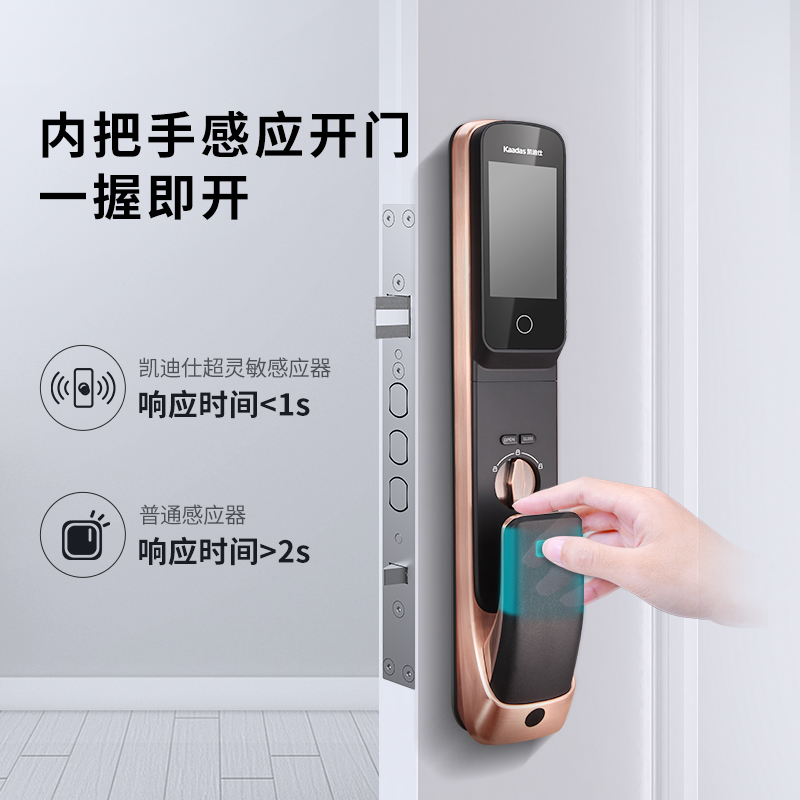 【新家装】凯迪仕K20Pro带屏可视猫眼指纹锁家用防盗门智能密码锁