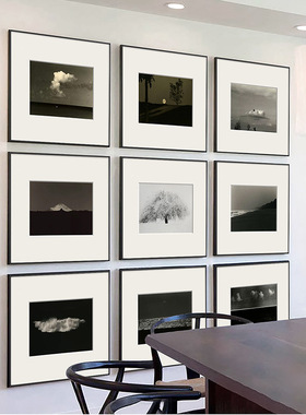 山本昌南海岸云朵风景装饰画客厅玄关卧室墙壁画摄影艺术组合挂画
