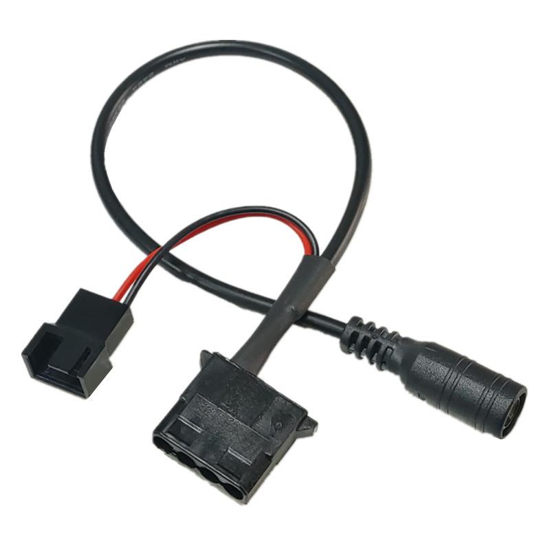 DC5521转大4pin小4针3pin一分二电脑风扇供电转接线12V电源适配器 - 图3