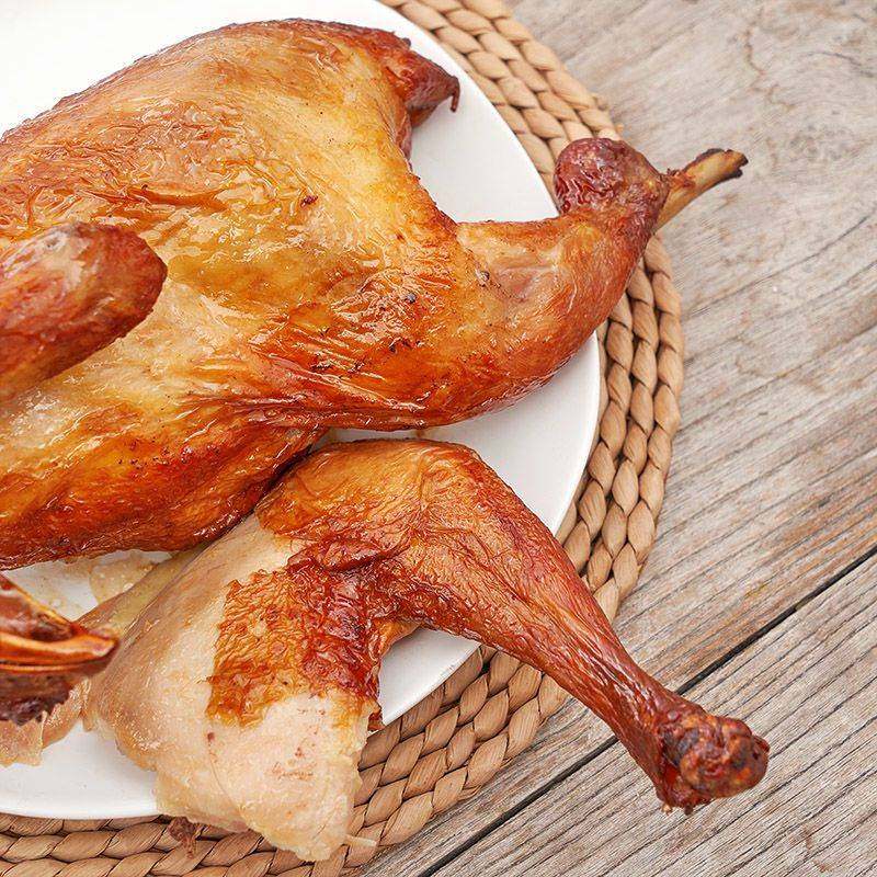 山东淄博特产国梁烤鸡整只真空卤味熟食正宗烧鸡五香即食