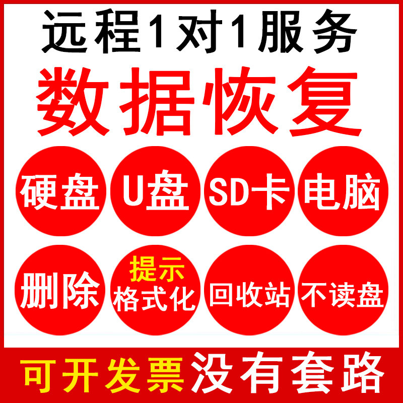 电脑移动硬盘数据恢复SD卡U盘内存卡删除格式化文件修复远程服务,淘宝优惠券,粉丝福利购,淘宝优惠卷