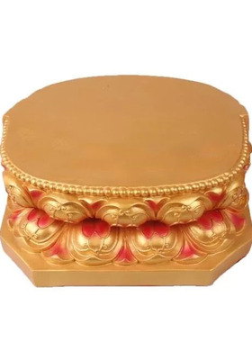 莲花底座神像佛像底座圆形椭圆形加高底叠座佛堂观音菩萨风水摆件