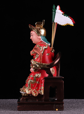 王孙大使将军像树脂神像工艺谢玄元帅日月大使神像摆件