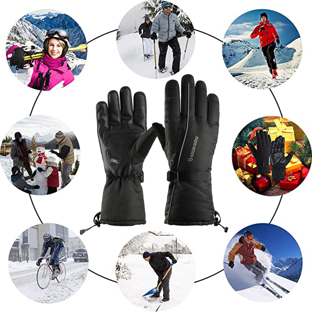 Waterproof Winter Cycling Gloves Windproof Outdoor Sport Ski - 图3