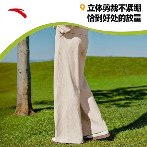 安踏休闲套装女2026春季休闲外套宽松慵懒两件套女子运动服阔腿裤 - 图3